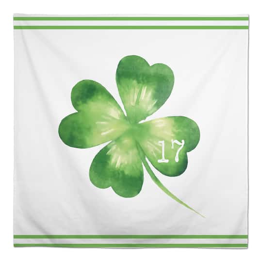 Large Four Leaf Clover Date Tablecloth 58&#x22; x 58&#x22; Tablecloth